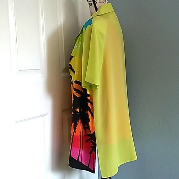 Diane Gilman Silk Blouse and Reversible Tank Set - Size M - Picture 3 of 7